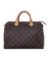 Speedy 30, &pound;715, Handbags, Brown, Canvas/Leather, Front view